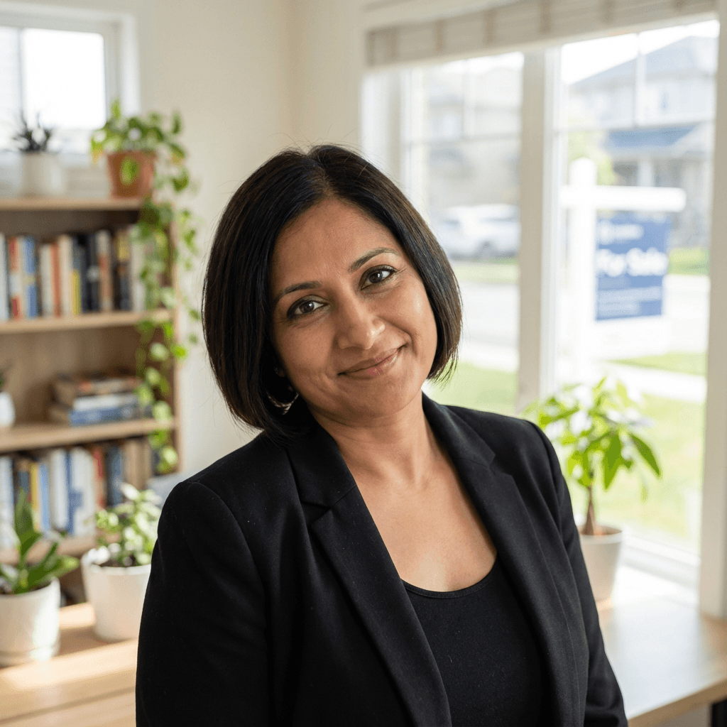 Female homeowner portrait